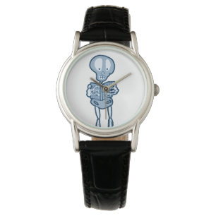 Enthraled Ethan Literary Skeleton with Book Watch