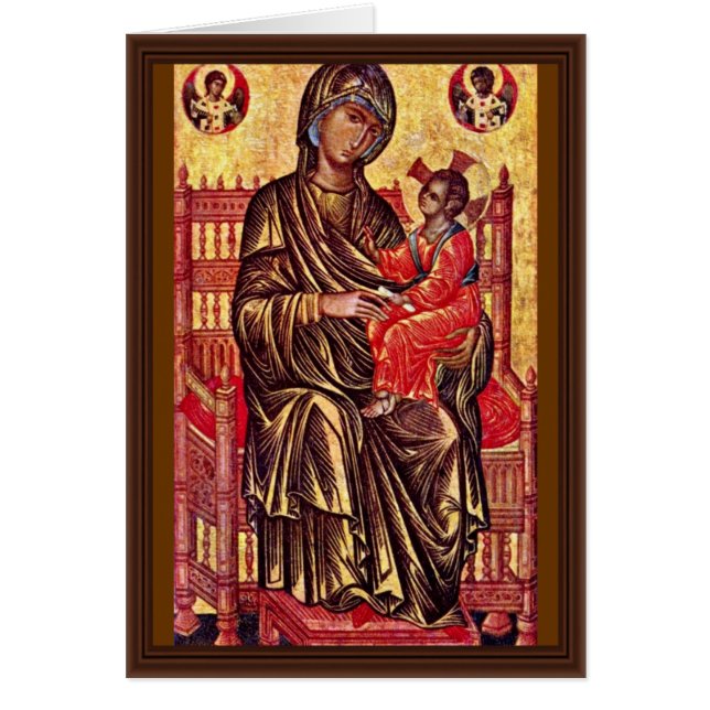 Enthroned Madonna By Italo-Byzantinischer Maler De (Front)