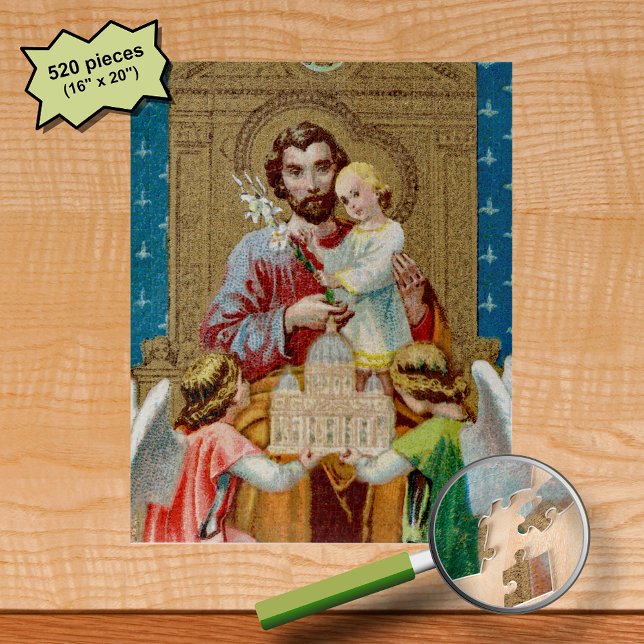 Enthroned St. Joseph Receiving Vatican Maquette Jigsaw Puzzle (Creator Uploaded)