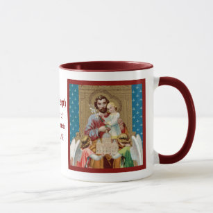 Enthroned St. Joseph Receiving Vatican Maquette Mug