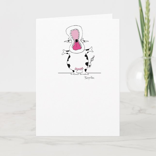 ENTHUSIASTIC COW CARD (Front)