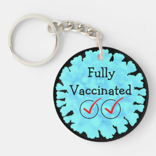 Entièrement vacciné contre le Covid 19 bouton port