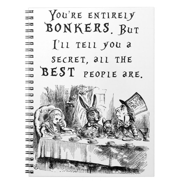 entirely bonkers A4 Notebook (Front)