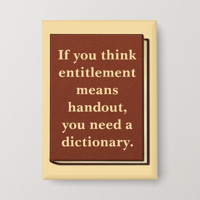 Entitlement is Not a Handout (Front)