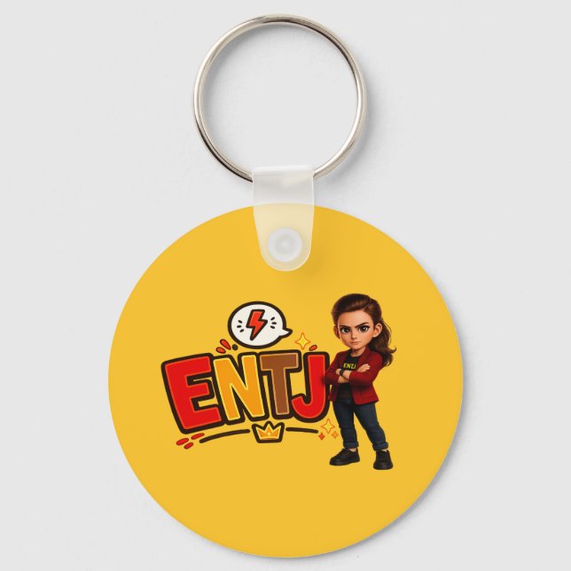 ENTJ — The Visionary Conqueror Keychain (Front)