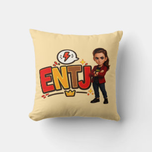ENTJ — The Visionary Conqueror Throw Pillow