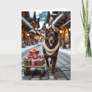 Entlebucher Mountain Dog Christmas Greeting Card