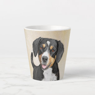Entlebucher Mountain Dog Painting - Original Art Latte Mug