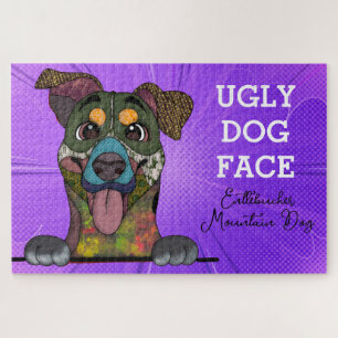 Entlebucher Mountain Dog ugly face 1000 piece Jigs Jigsaw Puzzle