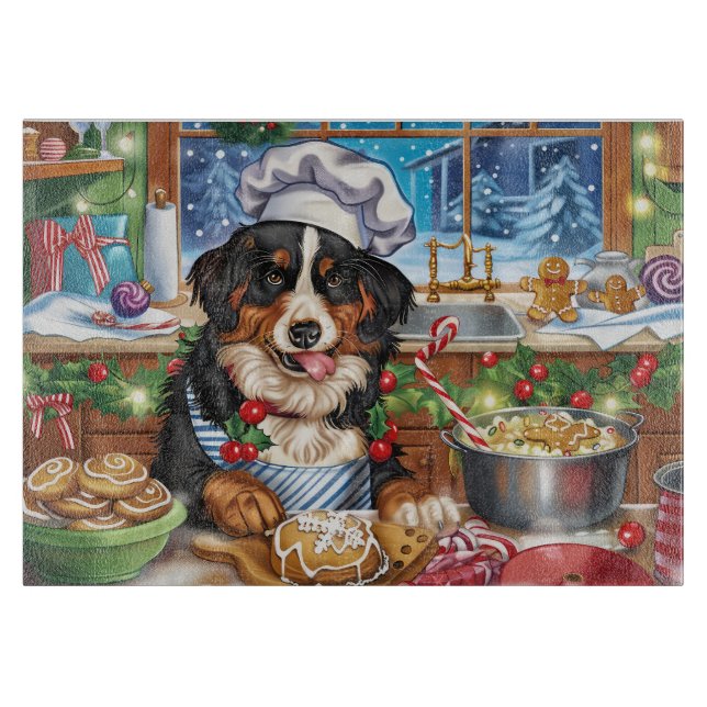 Entlebucher Mountain Holiday Baking: Festive Cutting Board (Front)