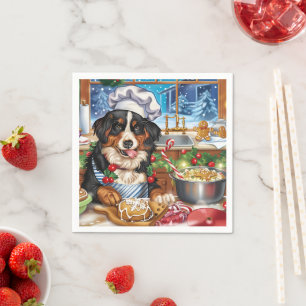 Entlebucher Mountain Holiday Baking: Festive Napkin