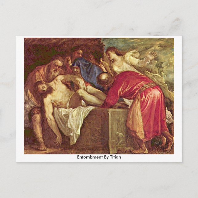 Entombment By Titian Postcard (Front)
