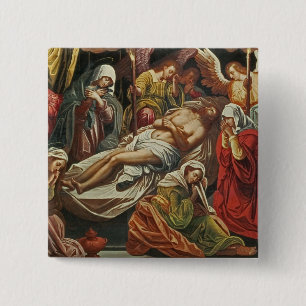 Entombment of Christ, Villabranca 2 Inch Square Button
