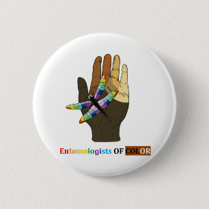 Entomologists of Colour logo 2 Inch Round Button