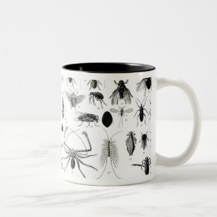 Entomology, Myriapoda and Arachnida Two-Tone Coffee Mug