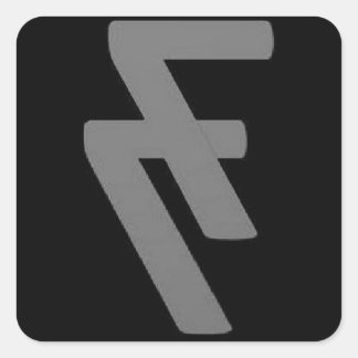 Entourage Alpha Design Square Sticker