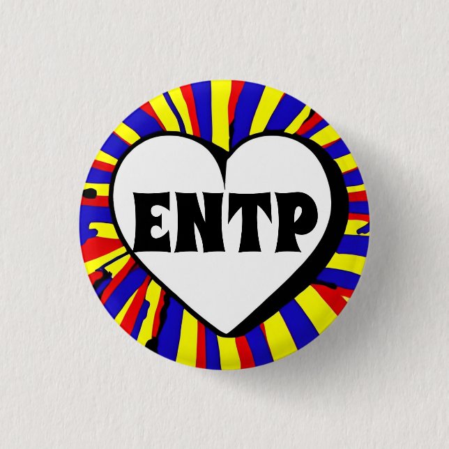ENTP MBTI 3 Cm Round Badge 1 Inch Round Button (Front)