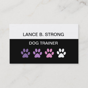 Entraînement de chien tendance Cartes de visite mo