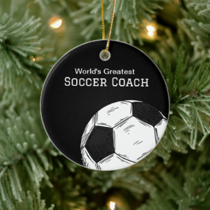 Entraîneur Bal de Football Ornement de Noël