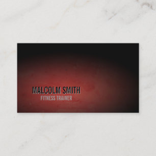 Entraîneur de fitness Carte de visite Sports Dark 