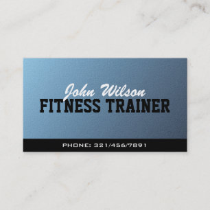 Entraîneur de forme physique - cartes de visite