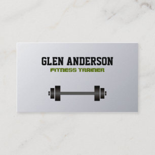 Entraîneur de forme physique - cartes de visite