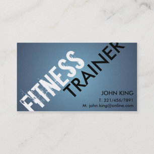 Entraîneur de forme physique - cartes de visite