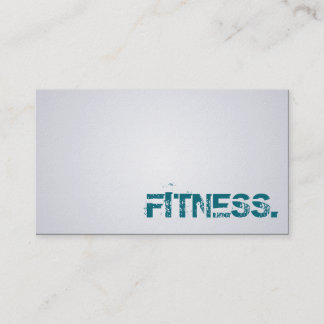 Entraîneur de forme physique - cartes de visite