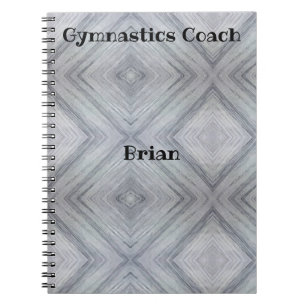 Entraîneur de gymnastique Carnet Spiral personnali