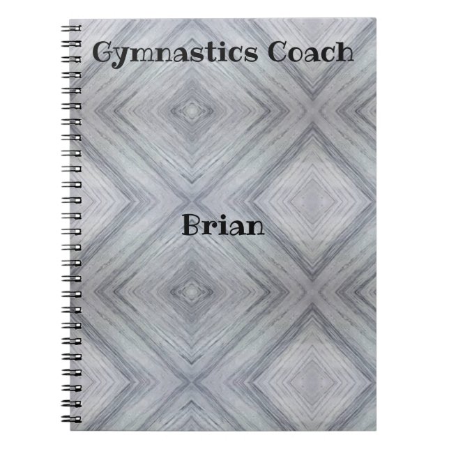Entraîneur de gymnastique Carnet Spiral personnali (Devant)