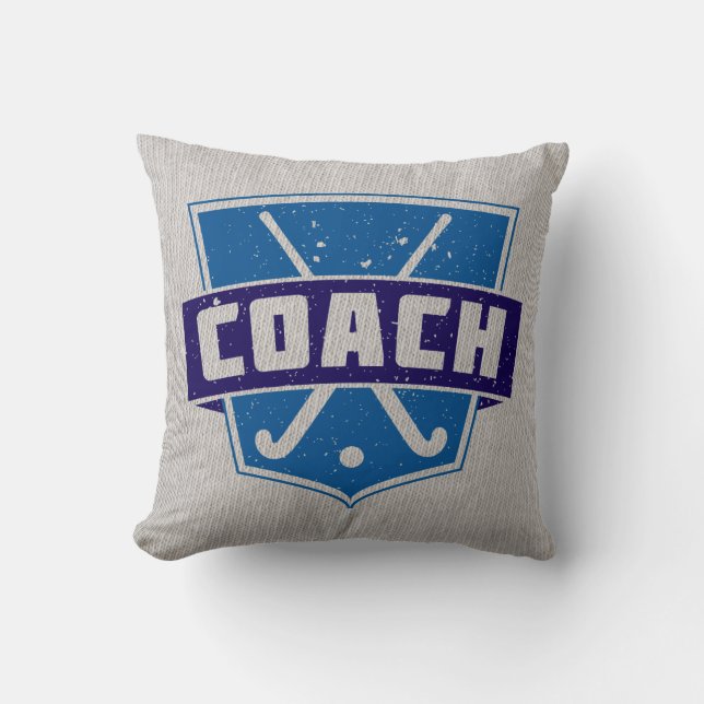 Entraîneur de hockey de terrain Coussin personnali (Recto)