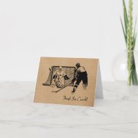 Entraîneur de hockey Merci ! Esquisse d'encre de c