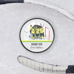 Entraîneur de hockey Merci Photo d'équipe personna