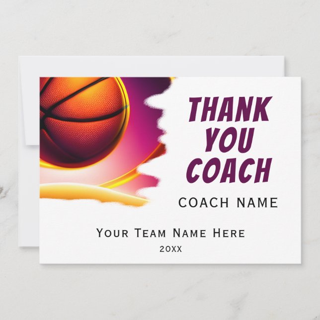 Entraîneur de Merci de basket-ball moderne (Devant)