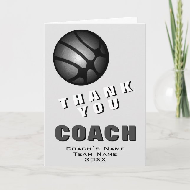 Entraîneur de Merci de basket-ball noir moderne (Devant)