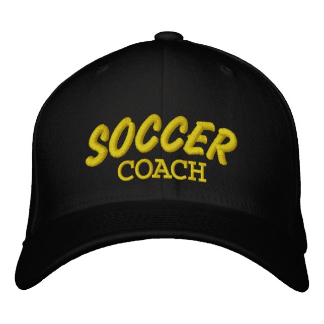 Entraîneur de soccer Casquette brodé personnalisé (Devant)