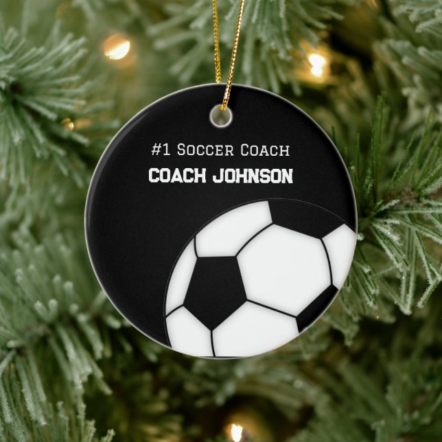 Entraîneur de soccer numéro un Ornement personnali (Arbre)