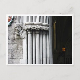 Entrance archway at Saint Patricks Cathedral  Postcard