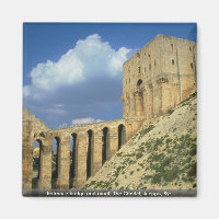 Entrance bridge and moat, The Citadel, Aleppo, Syr