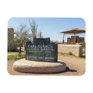 Entrance Grand House, Casa Grande Ruins Monument Magnet