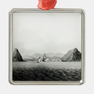 Entrance of the Harbour of Rio de Janeiro Metal Ornament