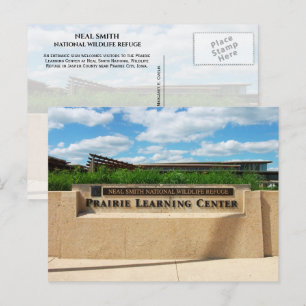 Entrance Prairie Learning Centre Neal Smith Refuge Postcard
