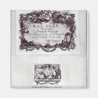 Entrance ticket for the ball in Versailles