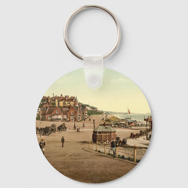 Entrance to Bournemouth Harbour, Dorset, England Keychain (Front)