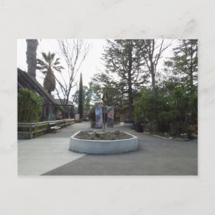 Entrance to Charles Paddock Zoo Postcard