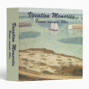 Entrance to Harbour by Georges Seurat, Vintage Art Binder