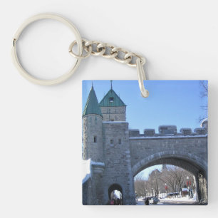 Entrance to Old Quebec City, Quebec, Canada Keychain