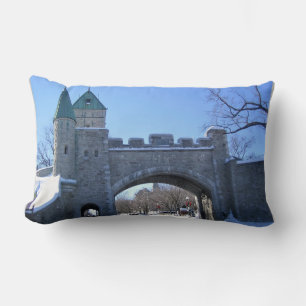 Entrance to Old Quebec City, Quebec, Canada Lumbar Pillow