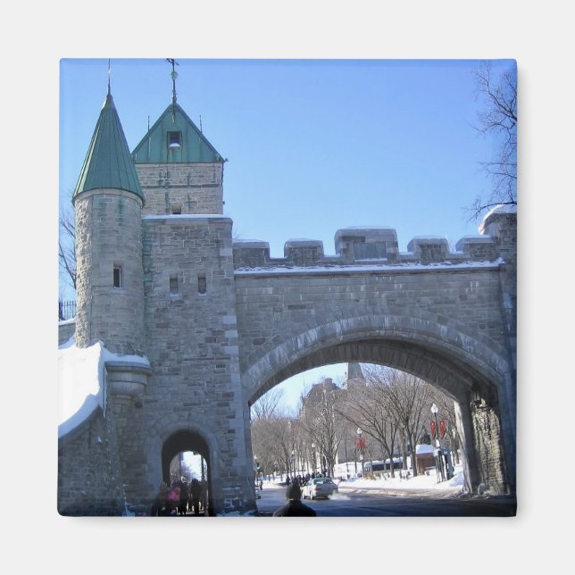 Entrance to Old Quebec City, Quebec, Canada Magnet (Front)