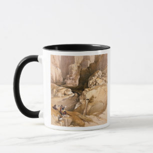 Entrance to Petra, March 10th 1839, plate 98 from Mug